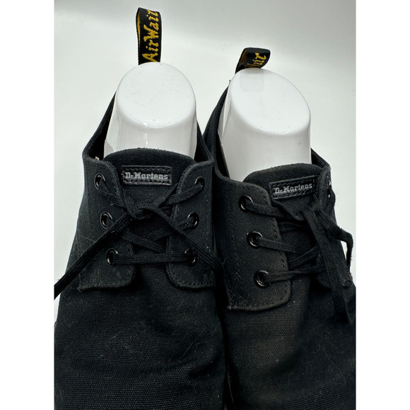 Dr. Martens Women's Santanita Canvas Shoe Size 9 US Lace up Black Lop Top - Picture 2 of 6